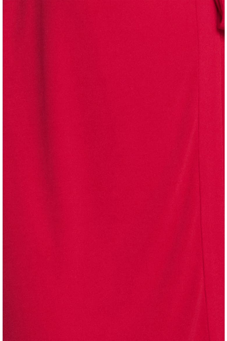 Collared Jersey Wrap Dress, Alternate, color, RED