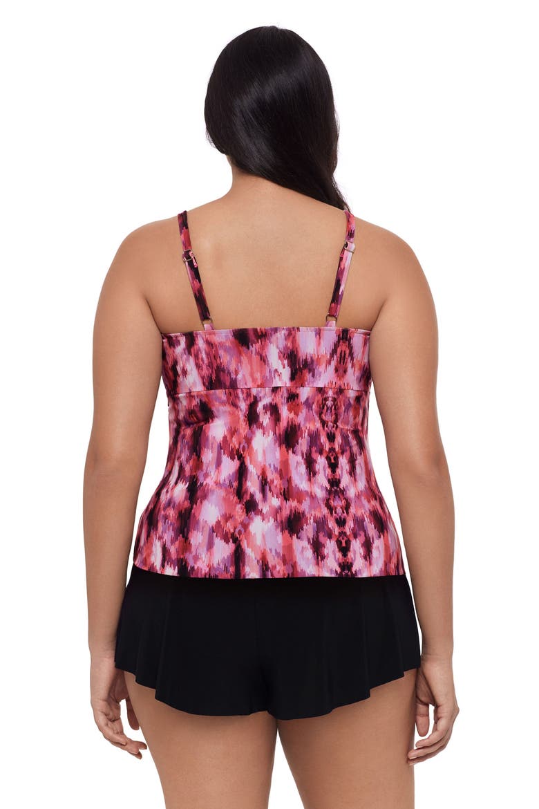 Chloe High Neck Tankini Swimsuit Top, Alternate, color, Sunshower Batik
