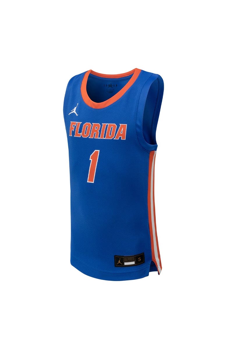 Jordan Brand Youth Jordan Brand #1 Royal Florida Gators Team Replica Basketball Jersey, Alternate, color,