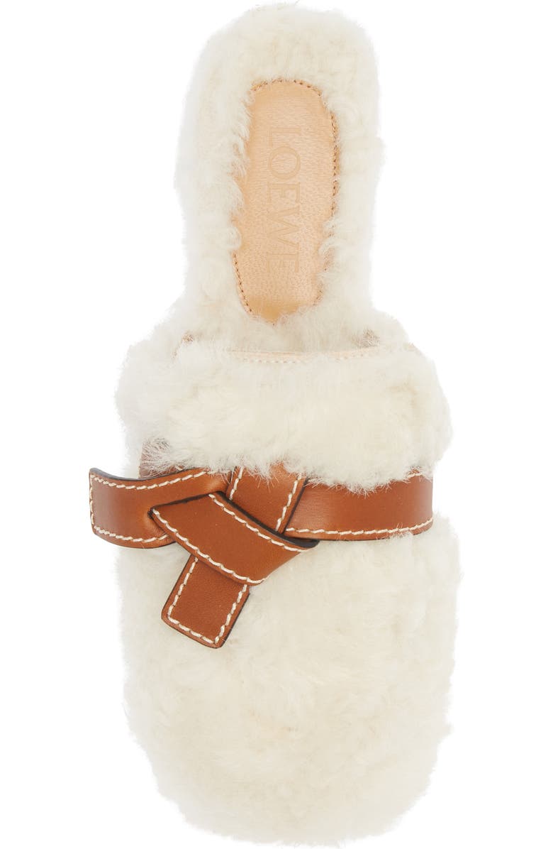 Loewe Gate Genuine Shearling Mule, Alternate, color,