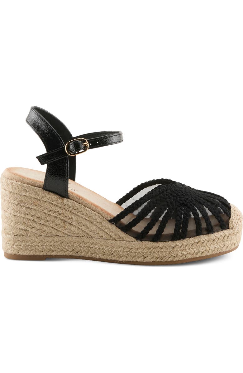 AZURA BY SPRING STEP Espalli Espadrille Wedge, Alternate, color, Black