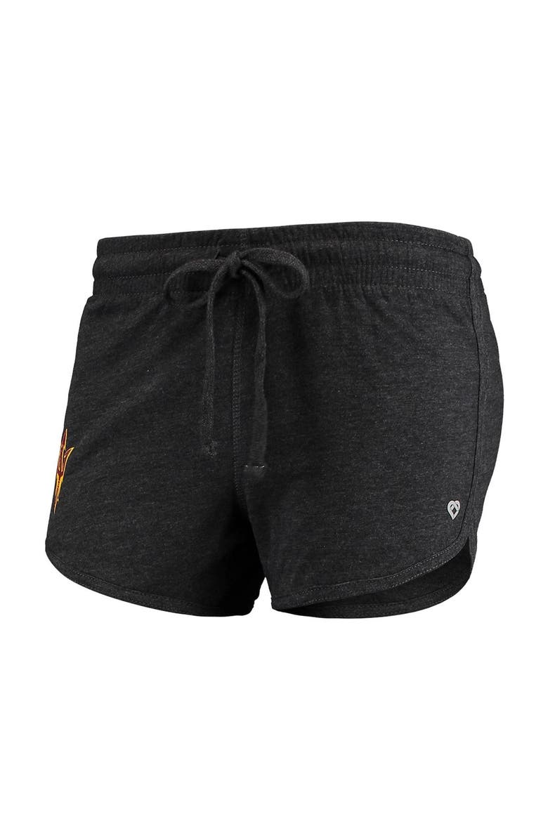 COLOSSEUM Women's Colosseum Heathered Black Arizona State Sun Devils Simone Lounge Shorts, Alternate, color,