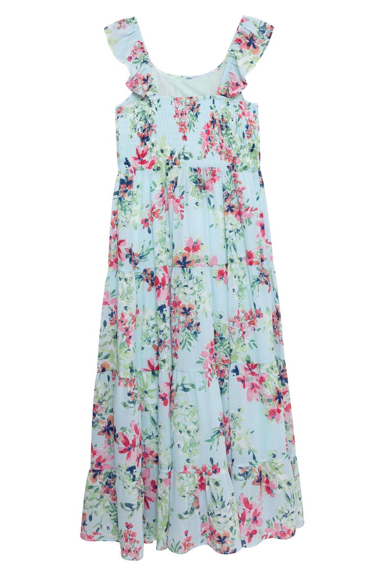 GRECIAN MAXI W/ HEADBAND, Alternate, color, AQUA/PINK JM