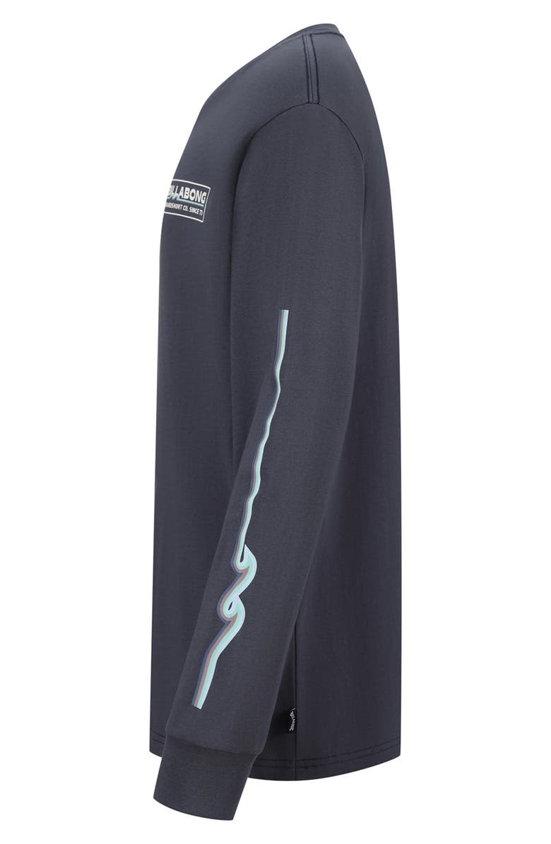 Billabong Kids' Walled Long Sleeve Graphic T-Shirt, Alternate, color, Ombre Blue