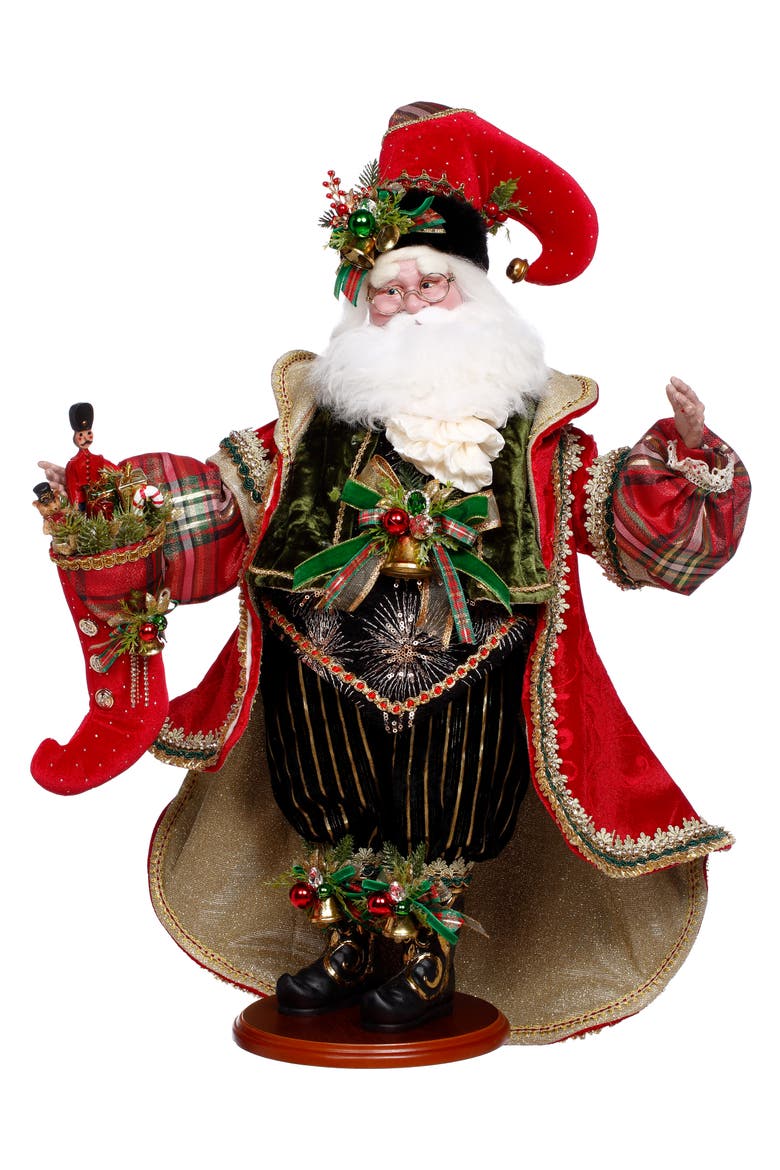 Santa's Stocking, Main, color, Red