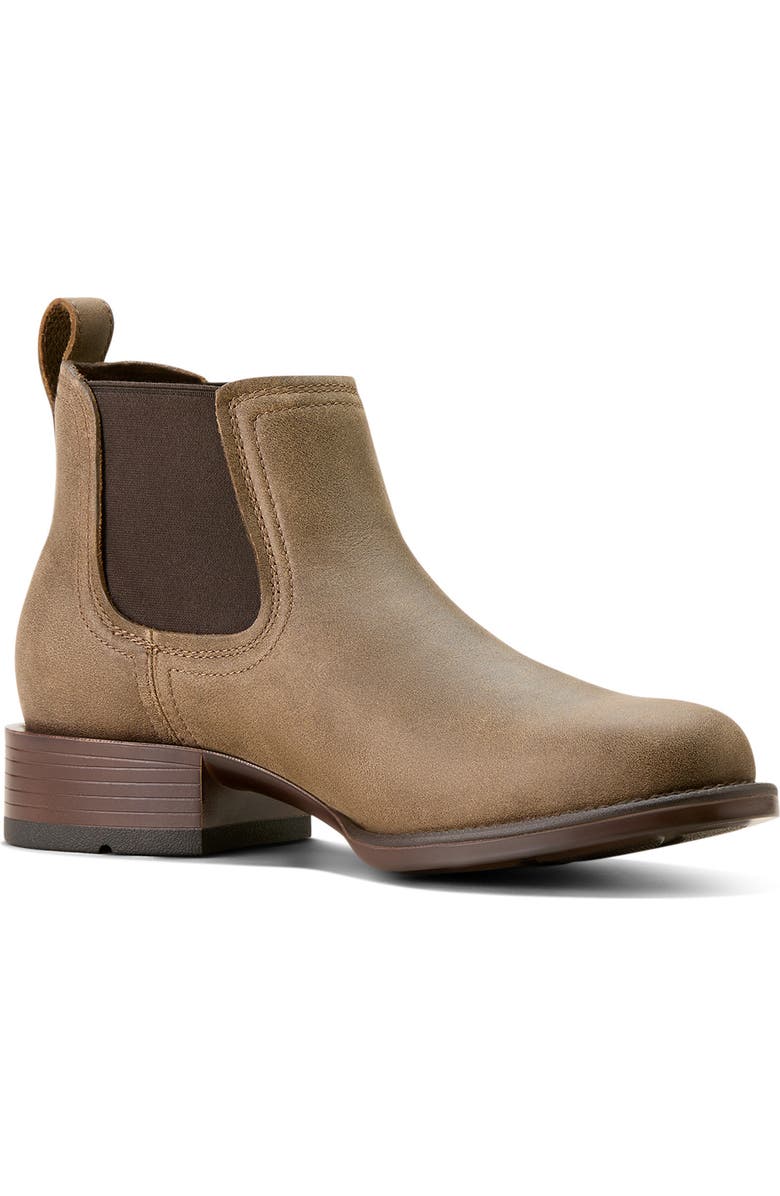 Ariat Booker Chelsea Round Toe Boot, Main, color, Brown Bomber