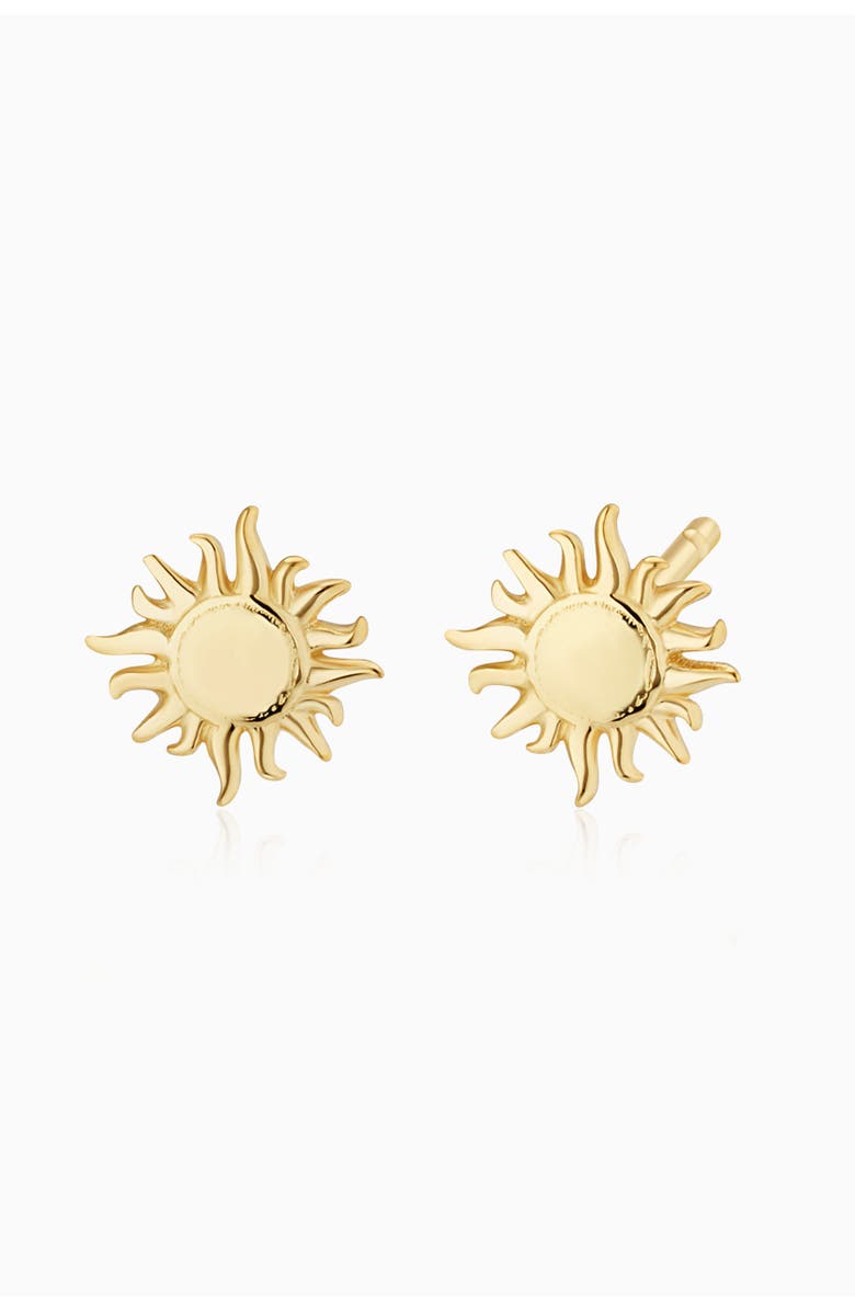 Oradina 14K Yellow Gold Sunny Day Studs, Main, color, Yellow Gold