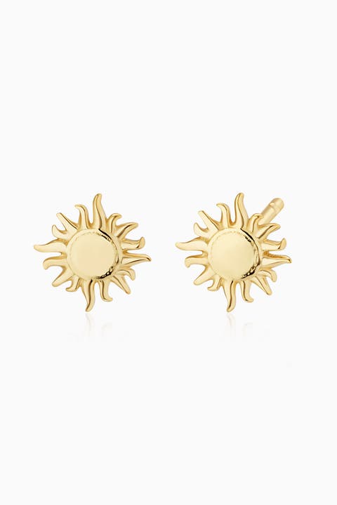 14K Yellow Gold Sunny Day Studs