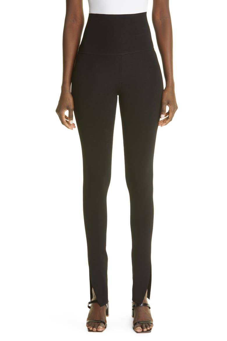 Roonie Jersey Leggings, Main, color, BLACK