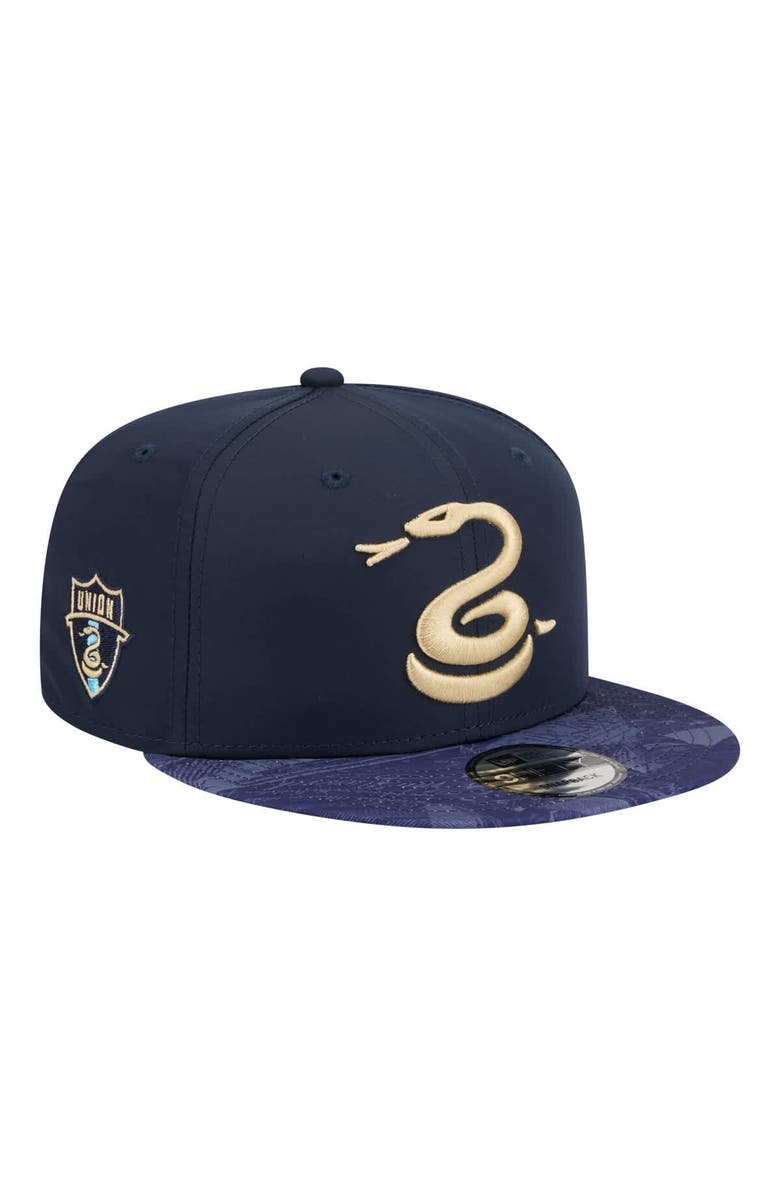 New Era Men's New Era Navy Philadelphia Union 2026 Jersey Hook 9FIFTY Snapback Hat, Main, color, Navy