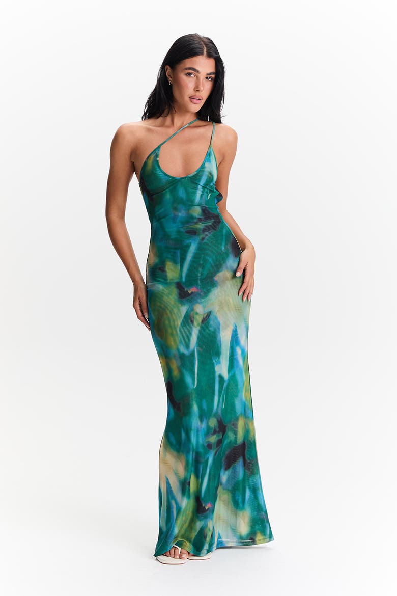 Vera Maxi Dress, Alternate, color, Green Print