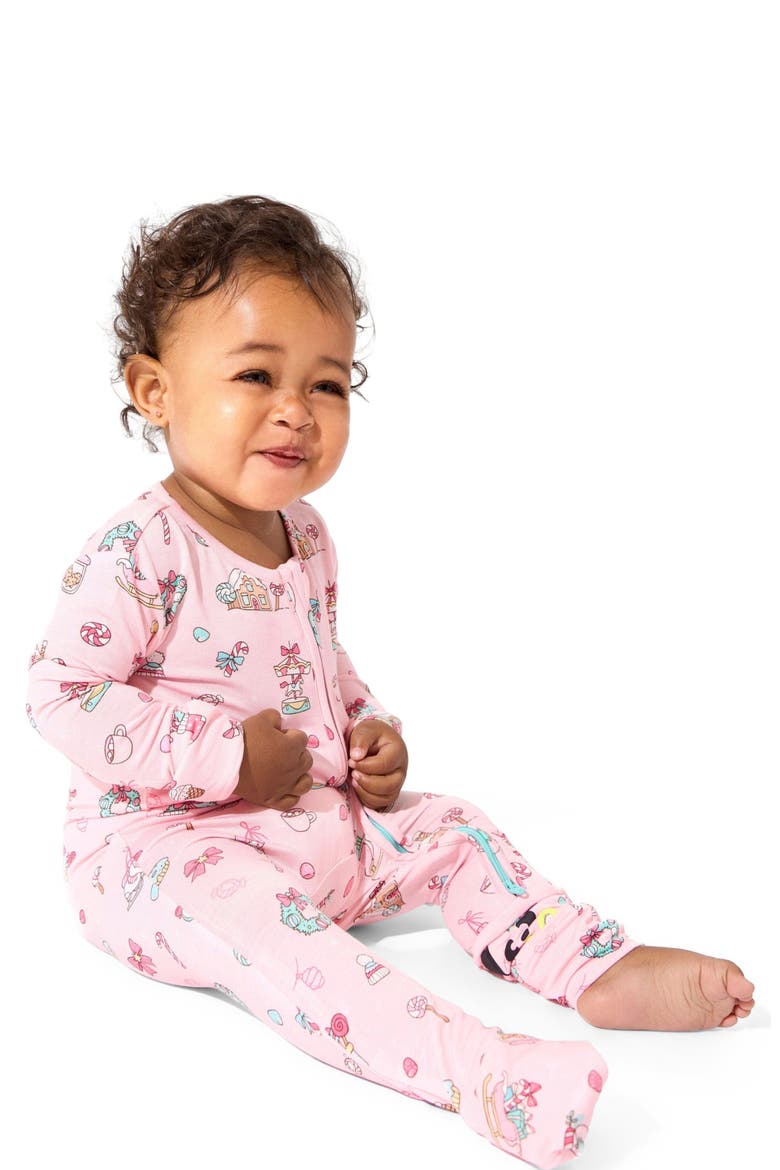Baby Candy Cane Lane Convertible Footie, Alternate, color, Candy Cane Lane