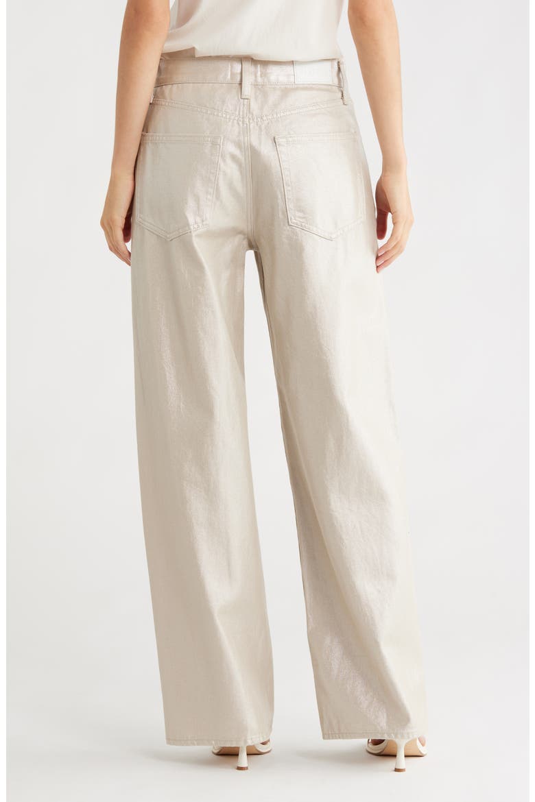 Tate High Waist Wide Leg Jeans, Alternate, color, CHAMPAGNE LUSTER