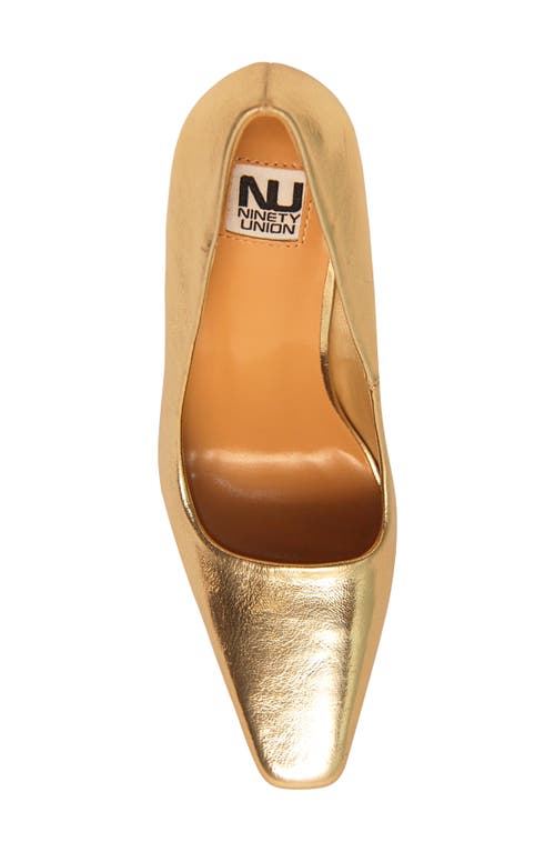 Ninety Union Pandora Patent Pump In Gold