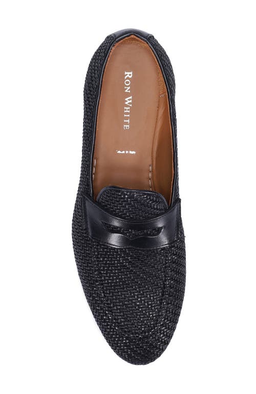 Ron White Seth Penny Loafer In Black