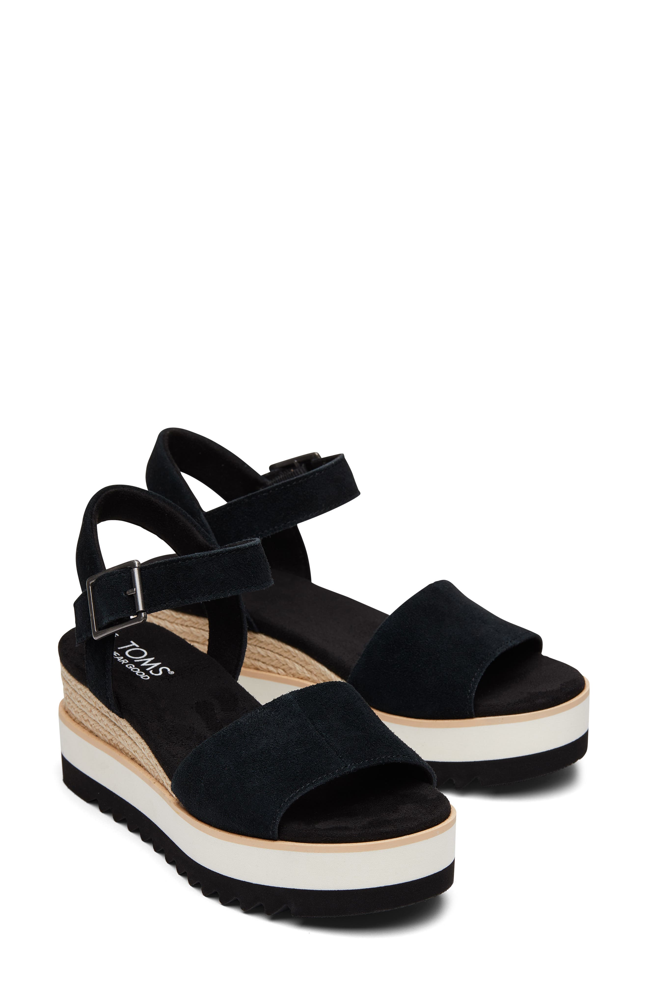 TOMS Diana Platform Wedge Sandal, Main, color, 