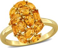 Julianna B. Gemstone Cluster Oval Cocktail Ring