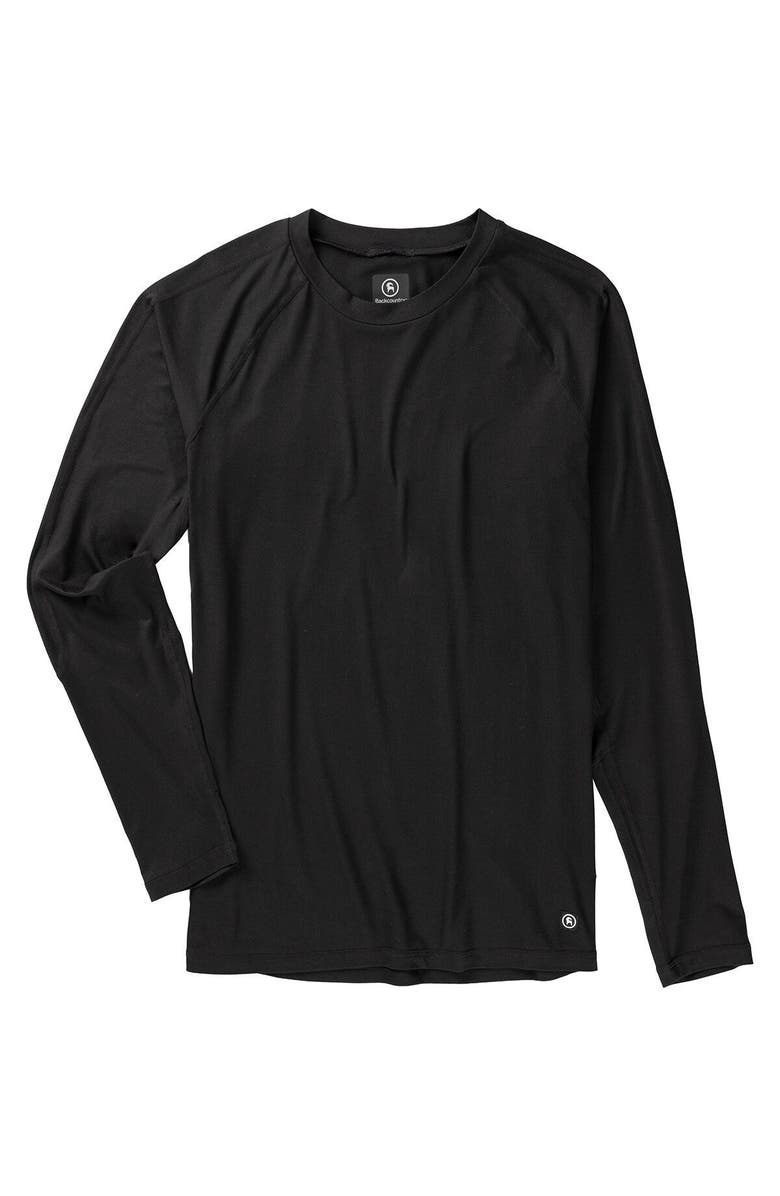 Backcountry Destination Long-Sleeve Crew Top - Men's, Main, color, Black