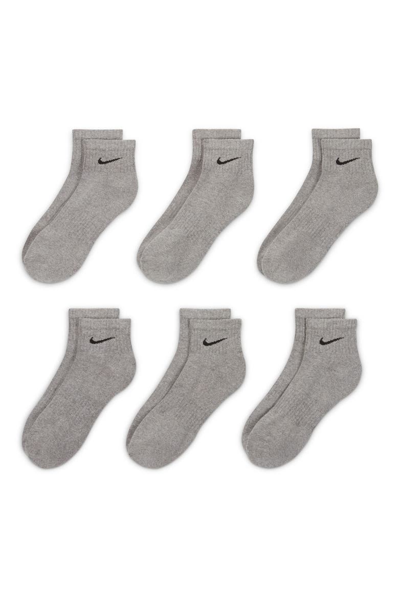 Everyday Cushion Socks - Pack of 6, Main, color, 064 CARB H/BLACK