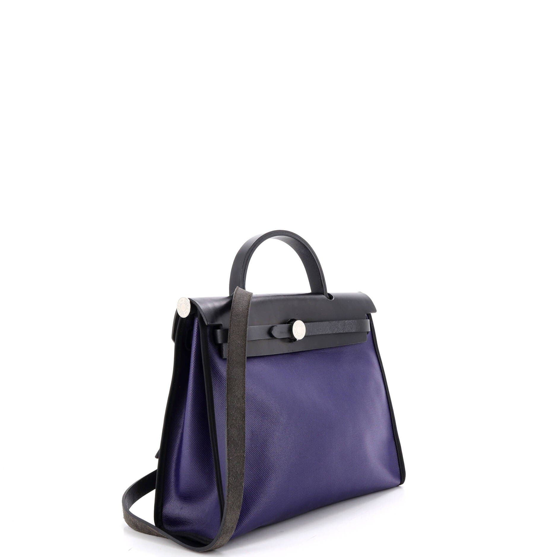 Herbag Zip Berline Vache Canvas and Leather 31, Alternate, color, Blue