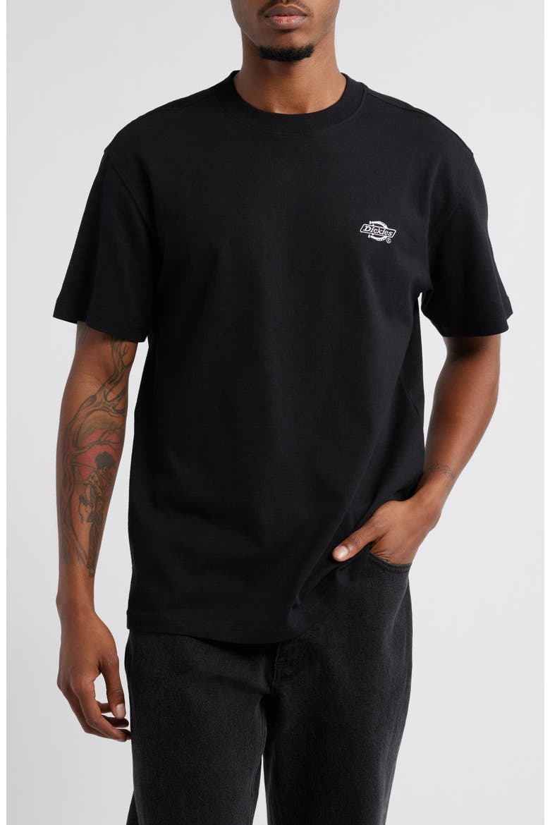 Summerdale Logo Cotton Graphic T-Shirt, Main, color, BLACK