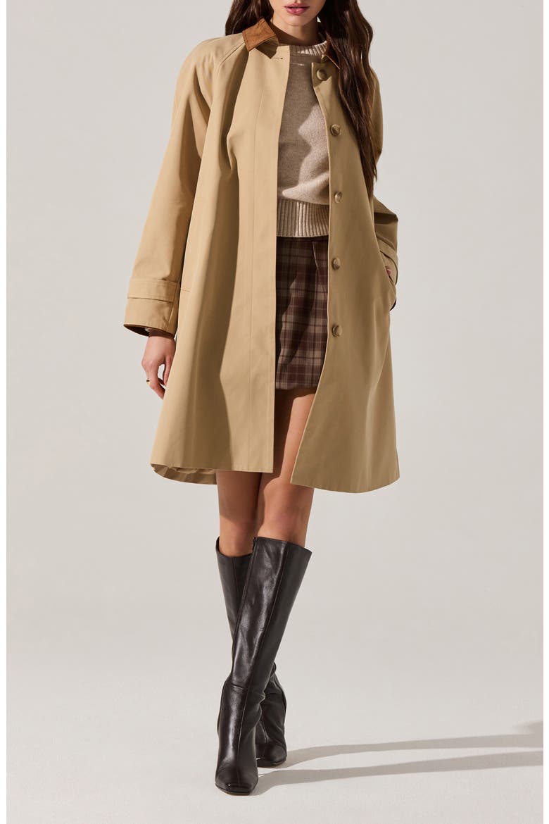 Raiden Swing Coat, Main, color, LIGHT KHAKI