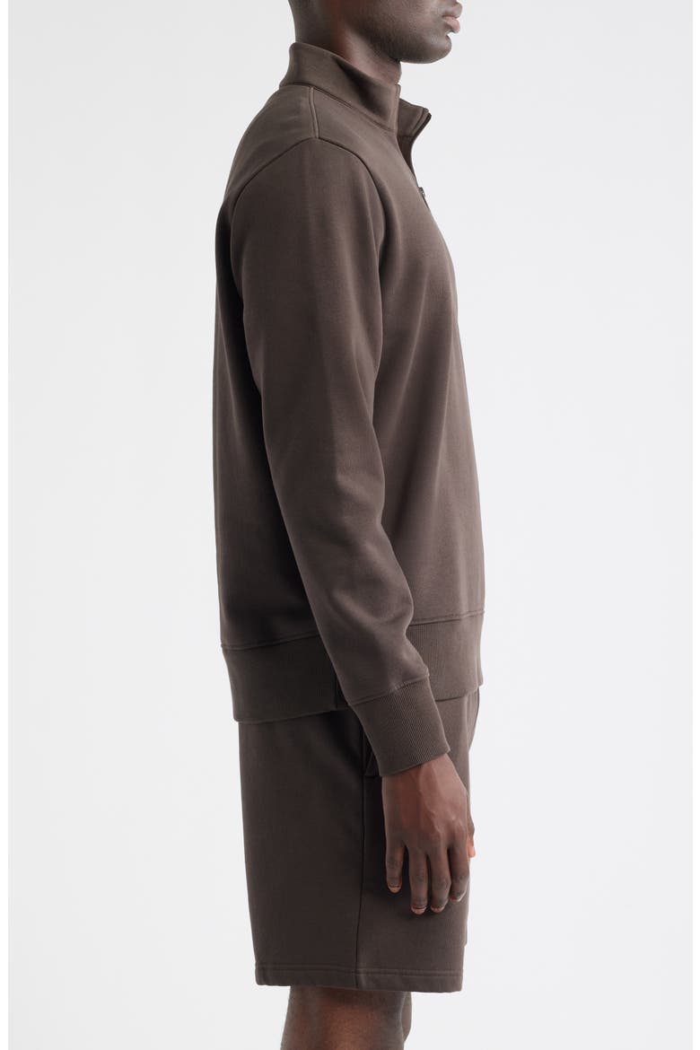 Vital Fleece Quarter Zip Pullover, Alternate, color, BROWN MULCH