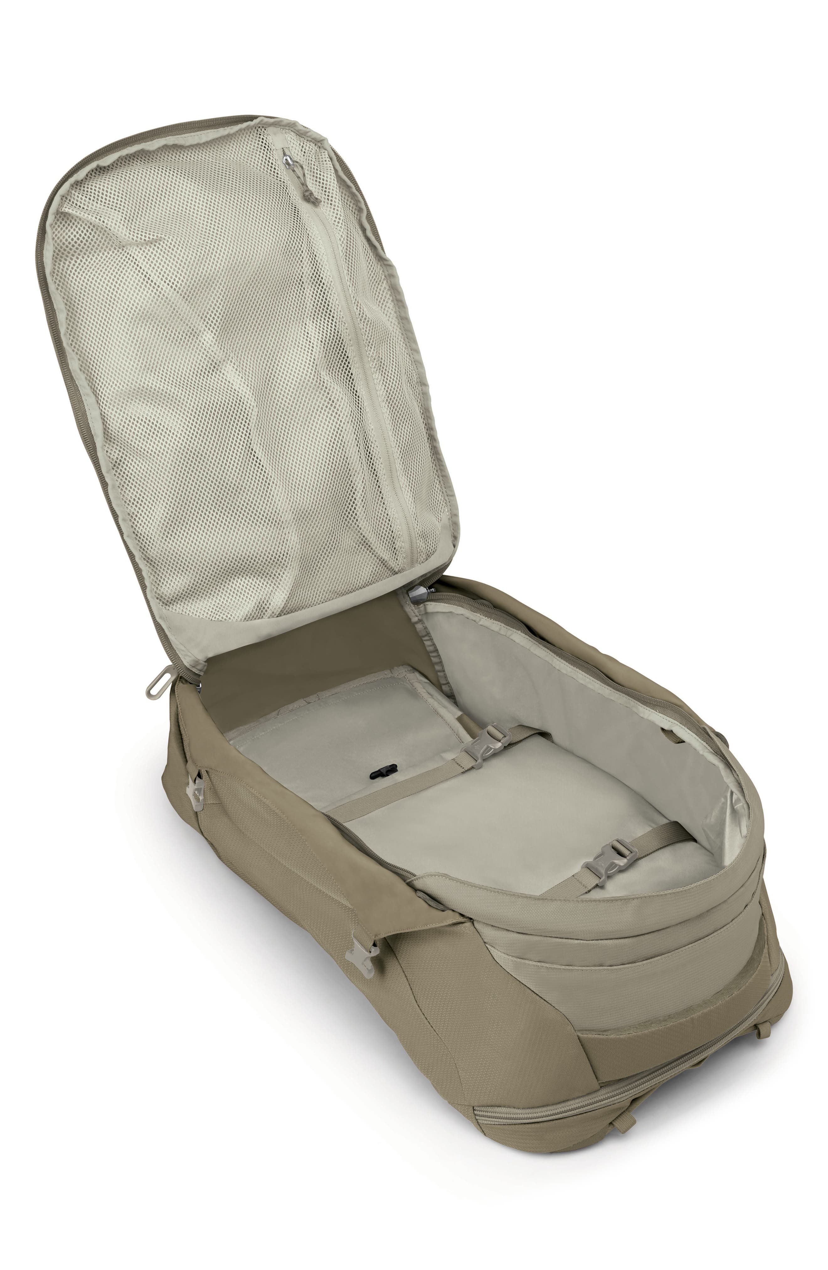 Osprey Fairview 40-Liter Travel Backpack, Alternate, color, Sawdust/ Olive Tan