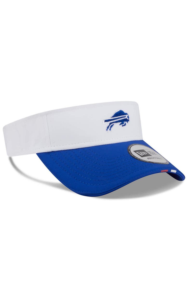 New Era Men's New Era White/Royal Buffalo Bills 2025 NFL Training Camp Adjustable Visor, Alternate, color, White