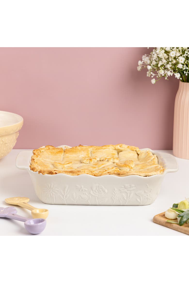 In The Meadow Medium Rectangular Baker, Alternate, color, Cream