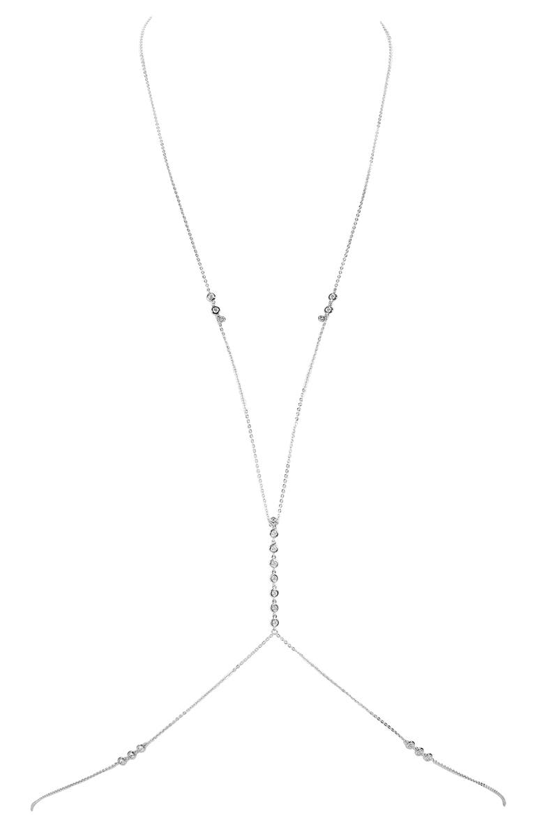 LILI CLASPE Anais Body Chain, Main, color, Silver