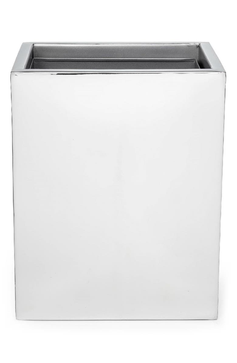 ROSELLI TRADING COMPANY Stainless Steel Rectangular Waste Basket, Main, color, Silver