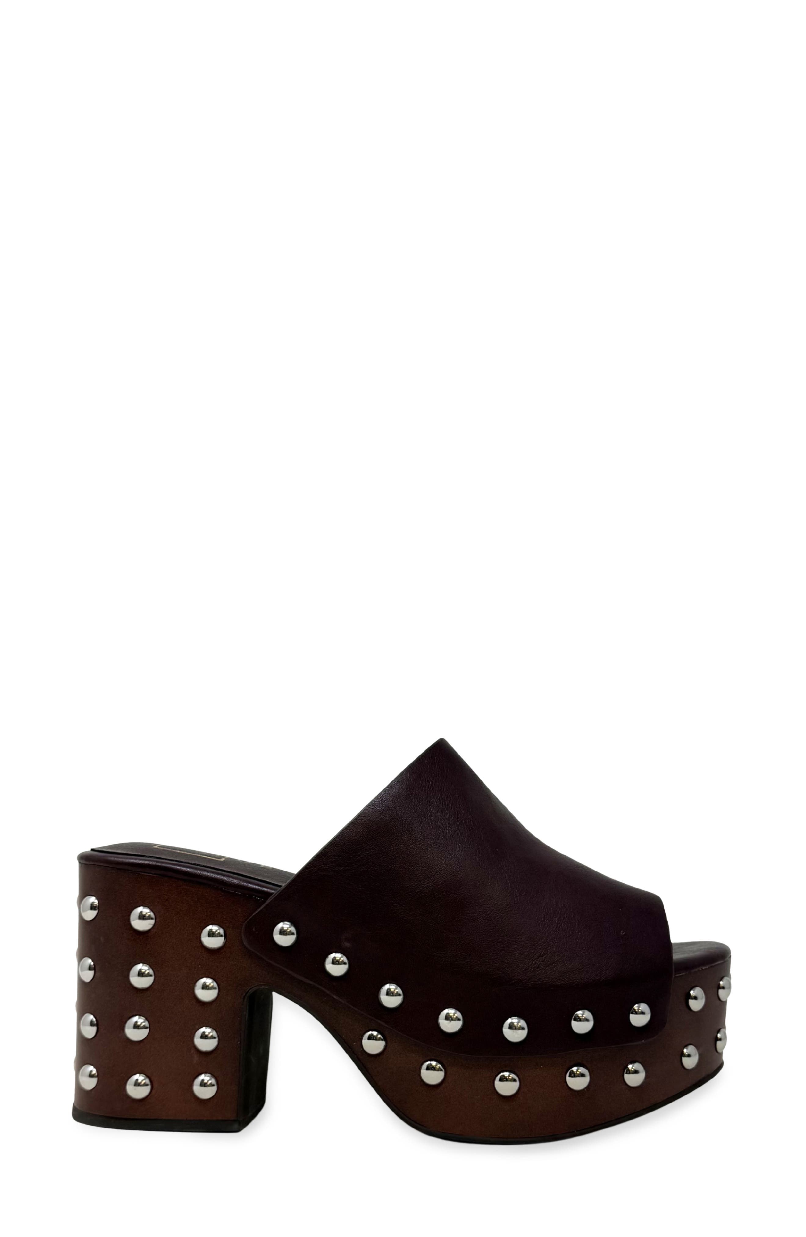 Holly Platform Slide Sandal, Alternate, color, BORDEAUX