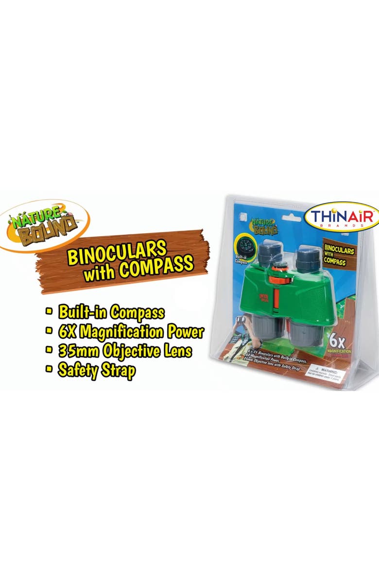 Nature Bound Binoculars w/ Compass, Alternate, color, Multicolored