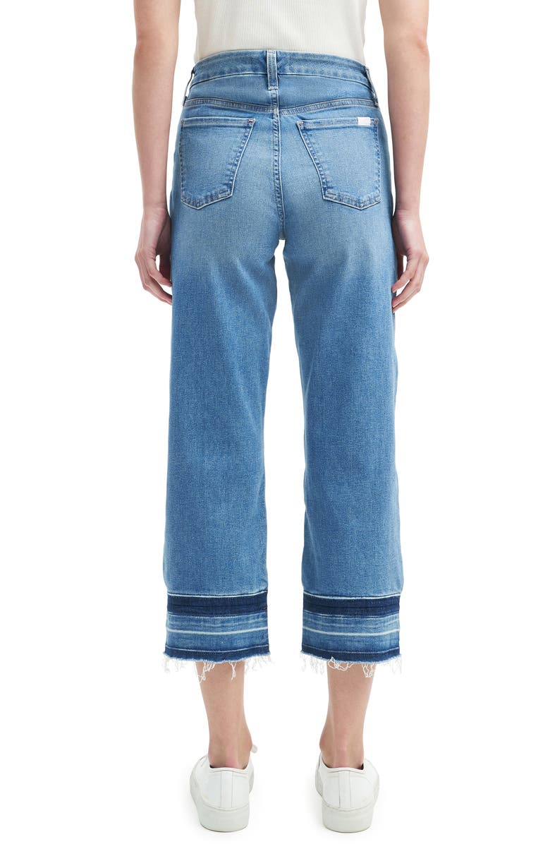 JEN7 by 7 For All Mankind High Waist Released Hem Crop Wide Leg Jeans, Alternate, color, Abba