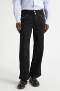 McQueen Studded Crop Painter Jeans