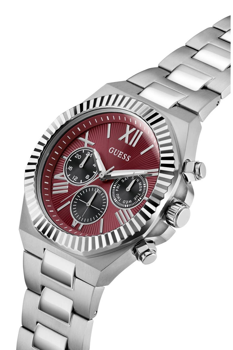 Equity Multifunction Bracelet Watch, 44mm, Alternate, color, RED