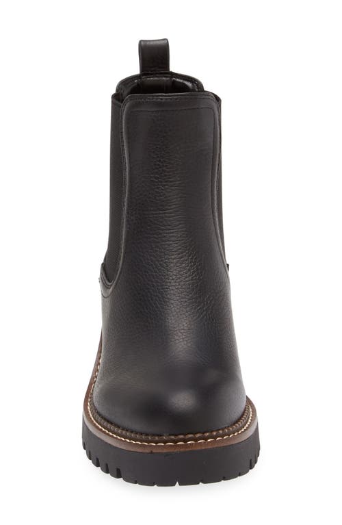 Nordstrom Miah Water Resistant Chelsea Lug Boot In Black