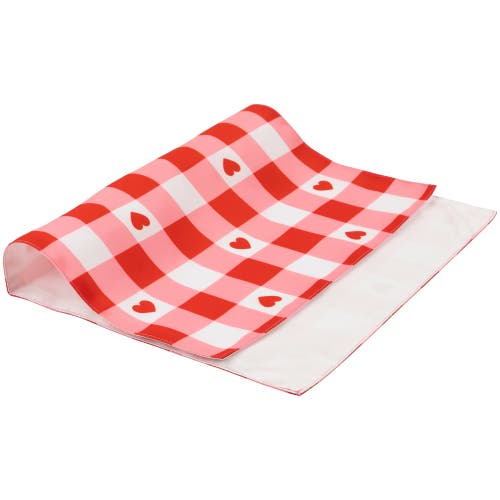 Northlight Checkered Hearts Valentine's Day Placemats In Red