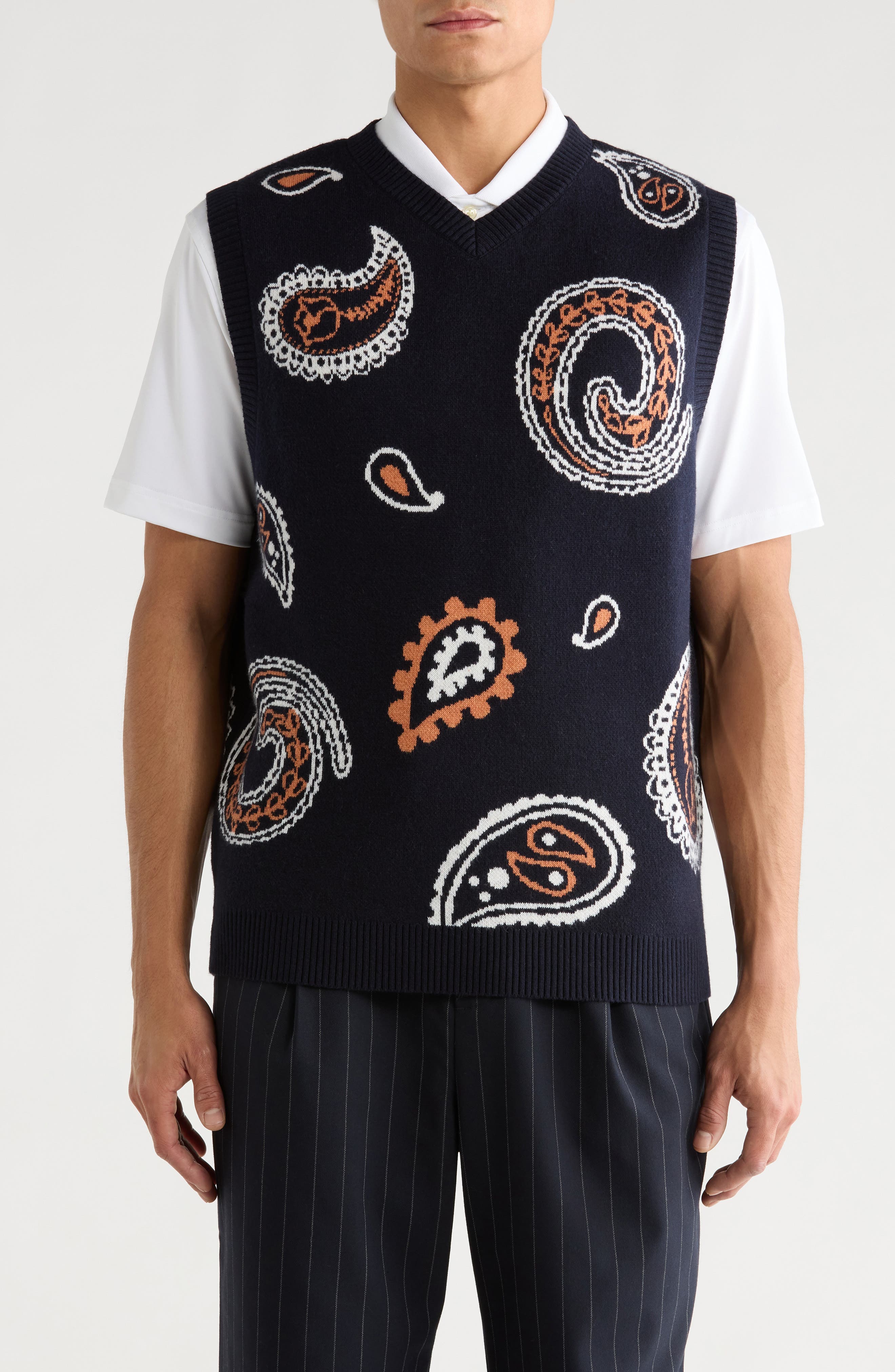 MALBON Paisley Sweater Vest