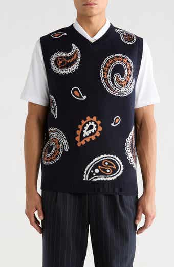 MALBON Paisley Sweater Vest