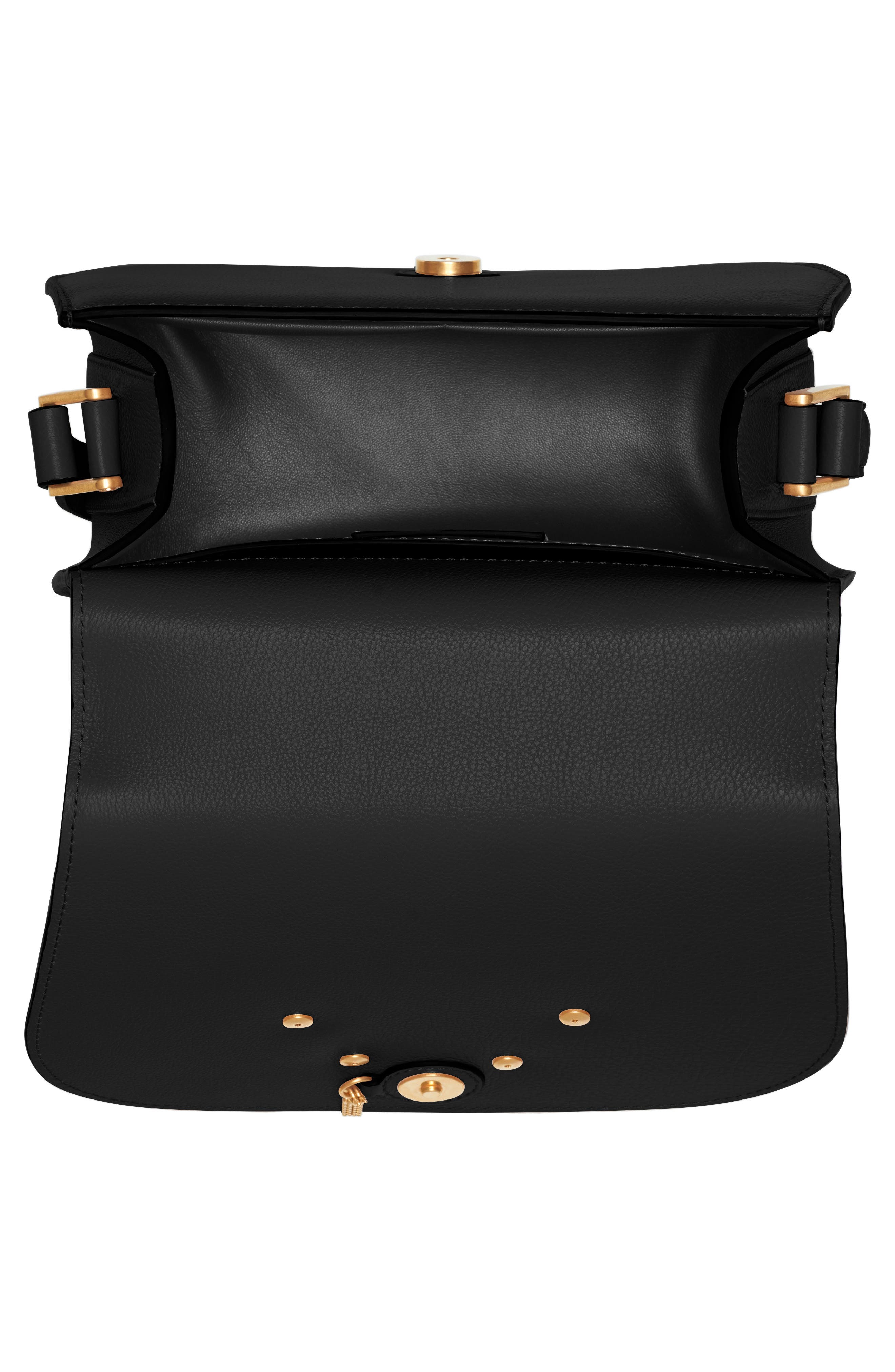 Valentino Garavani Maison Gryphon Leather Saddle Bag, Alternate, color, 