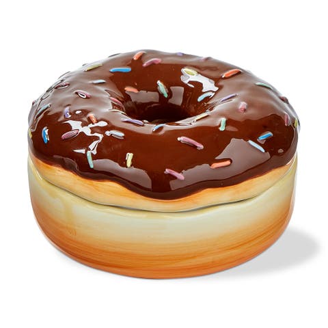 Chocolate Sprinkle Donut Trinket Dish Decorative Tray