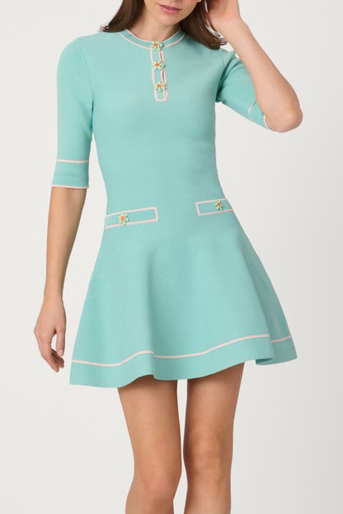 Embellished Knit Weston Dress