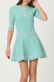 Shoshanna Embellished Knit Weston Dress