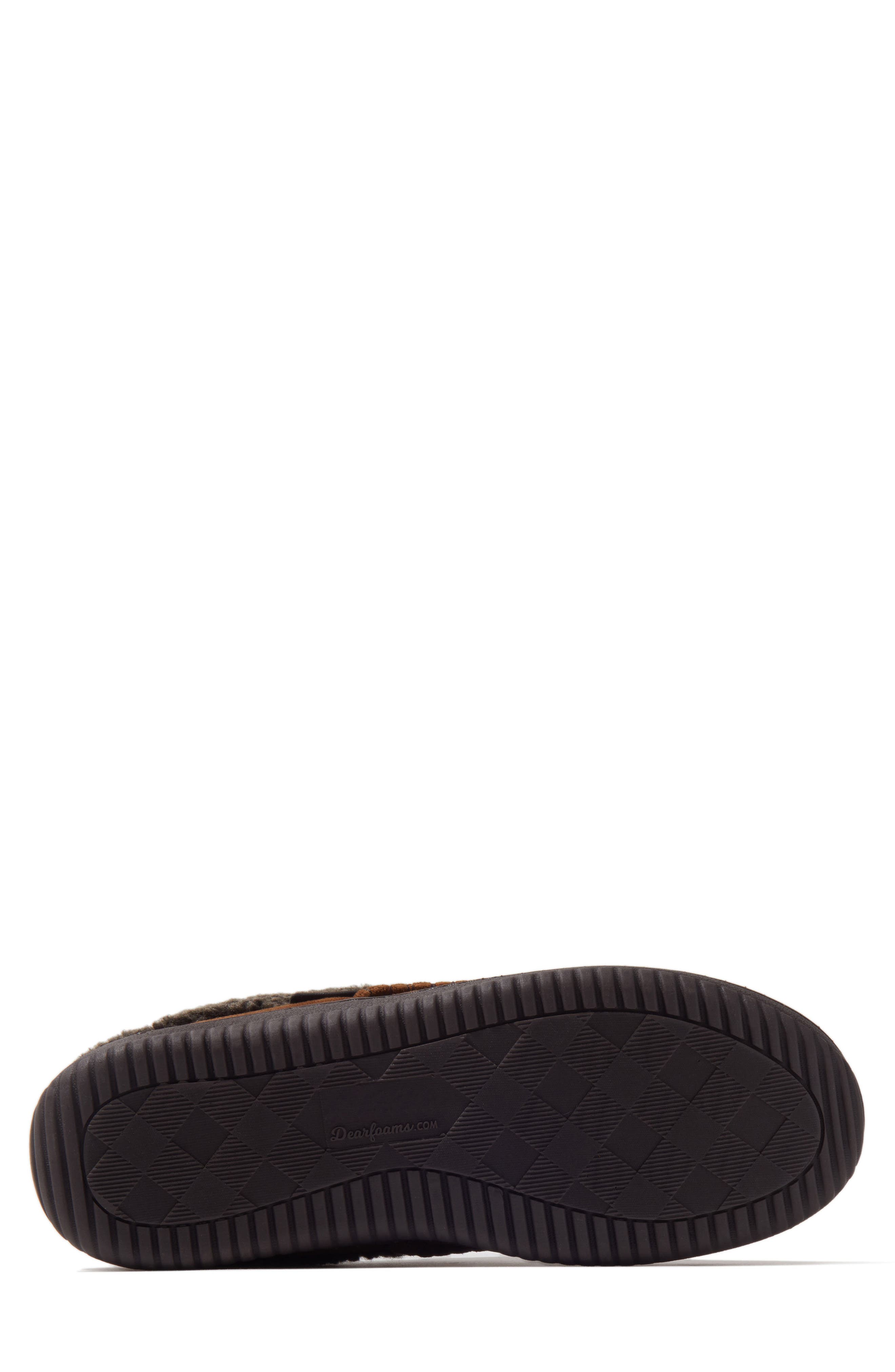 Marshall Microsuede Moccasin Toe Clog Slipper, Alternate, color, CHESTNUT