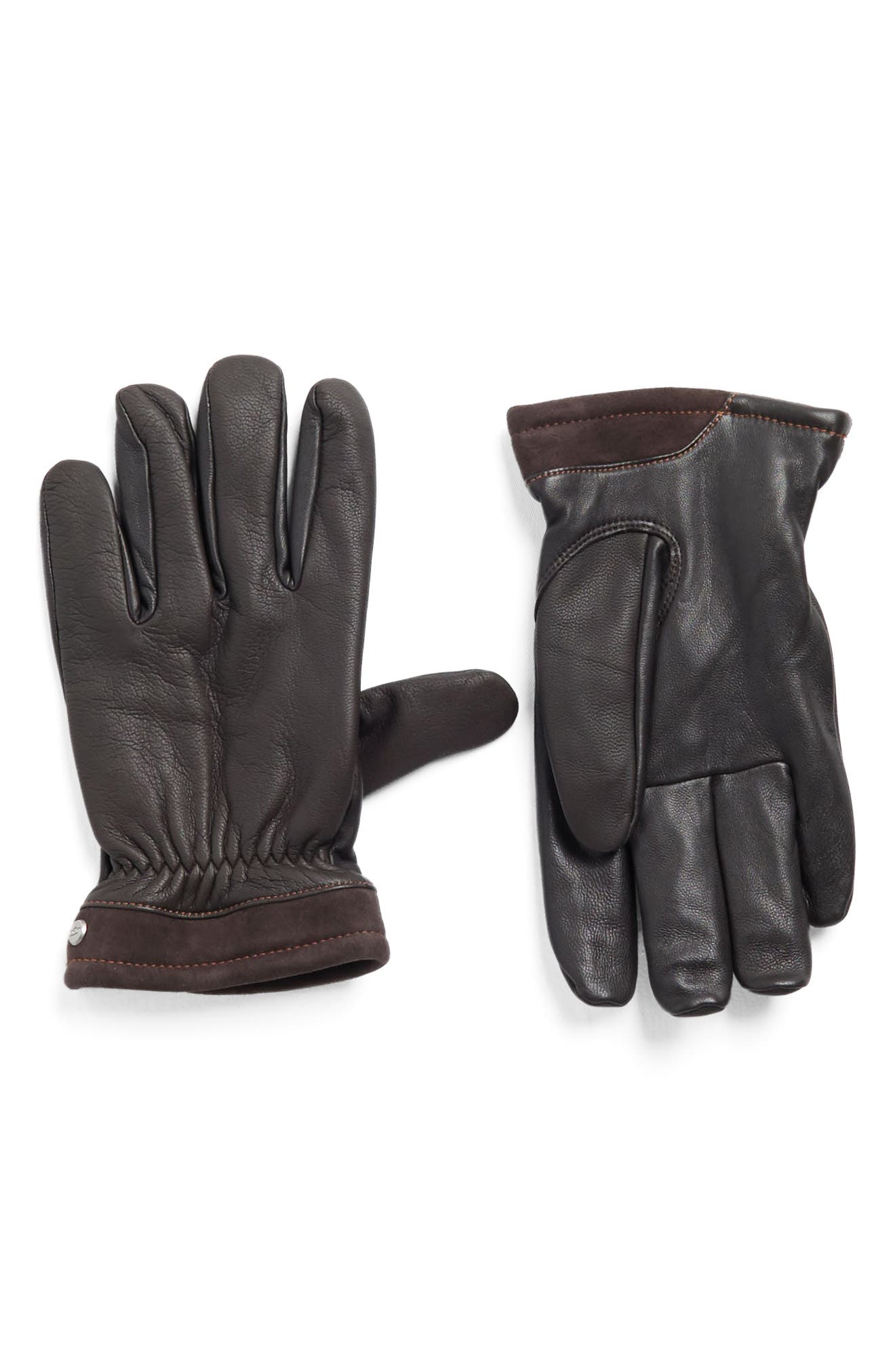 UGG® Faux Fur Lined Captain Pieced Leather Glove