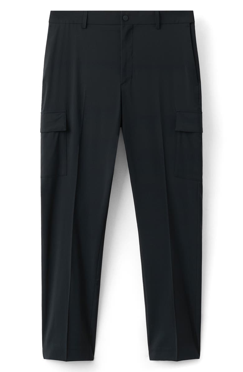 MANGO Slim Fit Dress Pants, Alternate, color, Navy