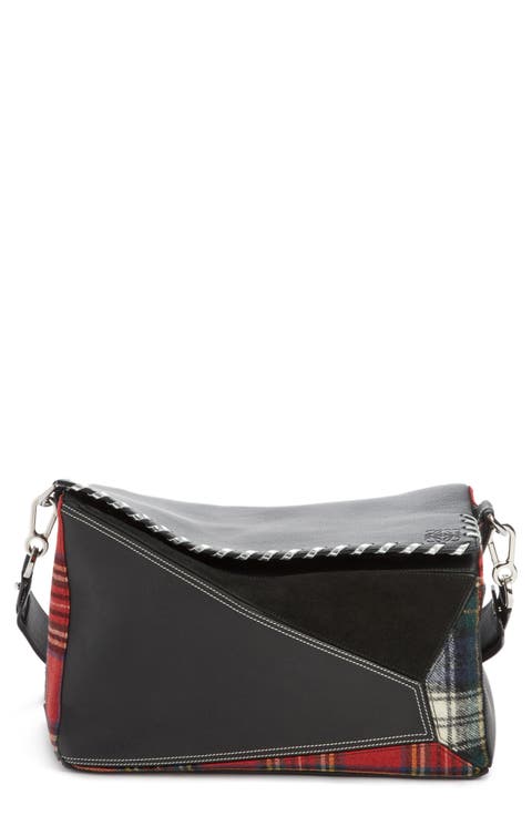 Medium Multi Tartan Puzzle Bag