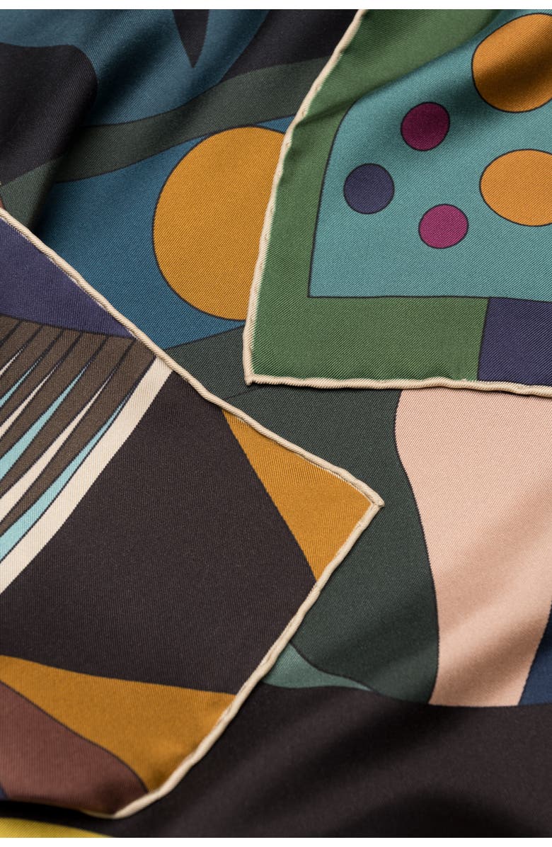 Elizabetta Olivia - Hand Rolled Large Silk Foulard for Women, Alternate, color, 